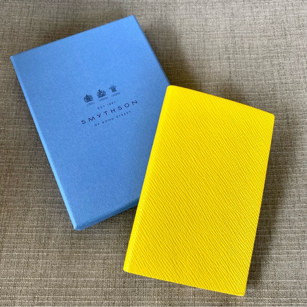 NIB Smythson Panama Notebook in Rare Lemon